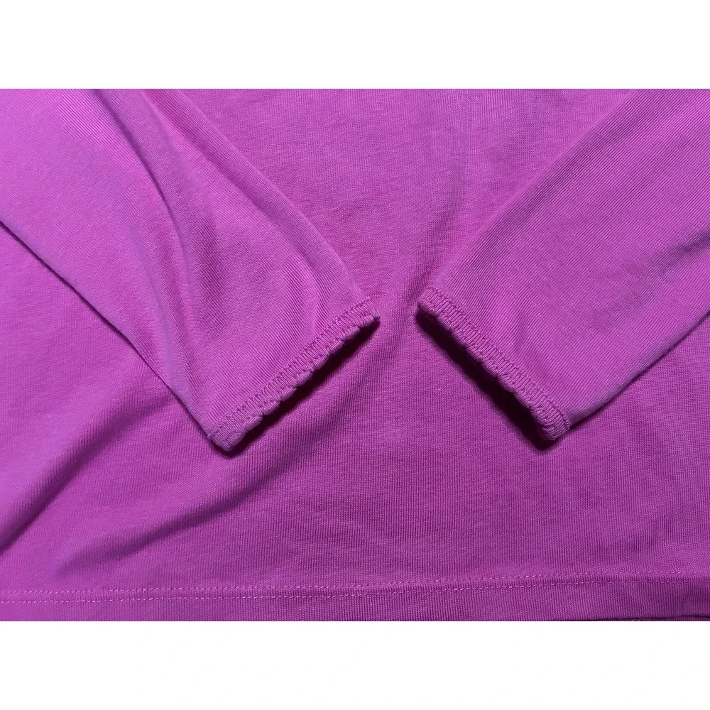 Hanna Andersson Girls Ribbed Long Sleeve Shirt Size 150 12 Magenta Pink